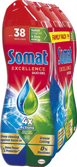 Gel do myčky SOMAT Excellence Anti-Grease 114 dávek
