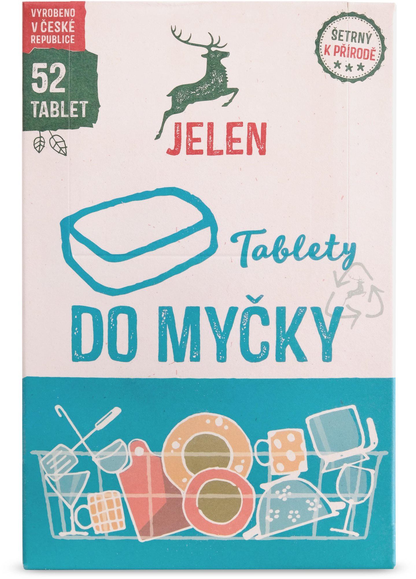 JELEN tablety do myčky 52 ks