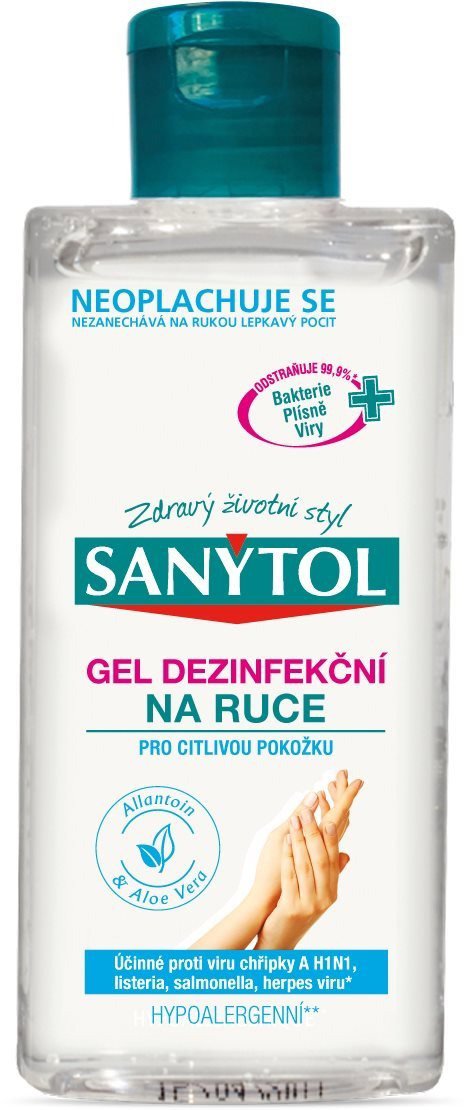 Antibakteriální gel SANYTOL Dezinfekční Gel Sensitive 75 ml