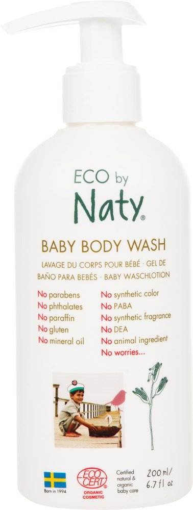 Dětské mýdlo NATY ECO Baby Body Wash 200 ml