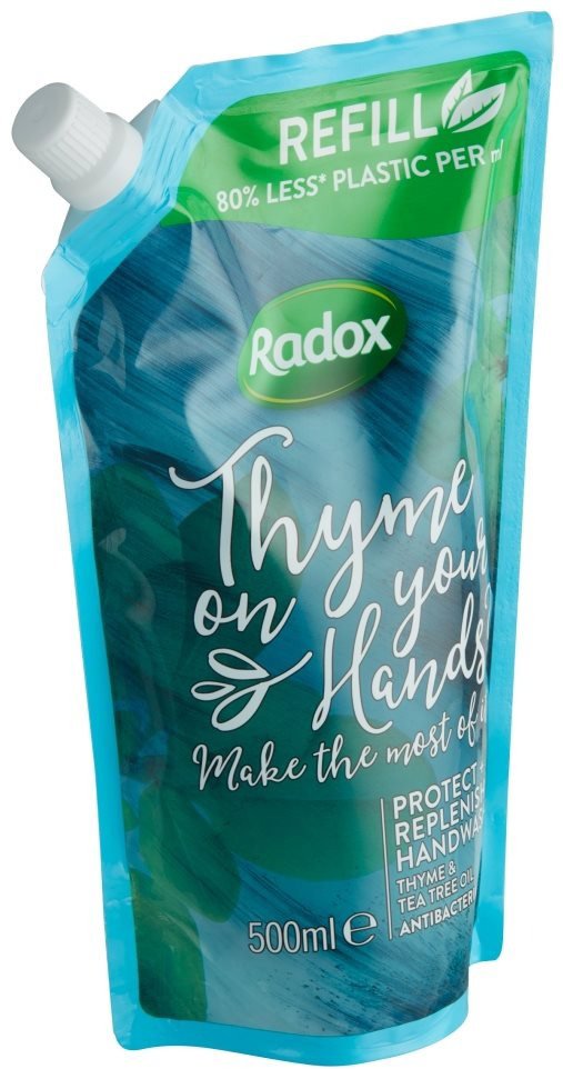 Tekuté mýdlo Radox Protect + Replenish tekuté mýdlo náhradní náplň 500ml