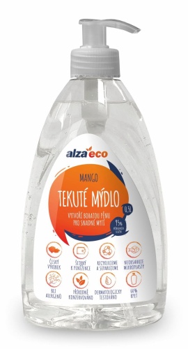 Tekuté mydlo AlzaEco Mango Orange 500 ml
