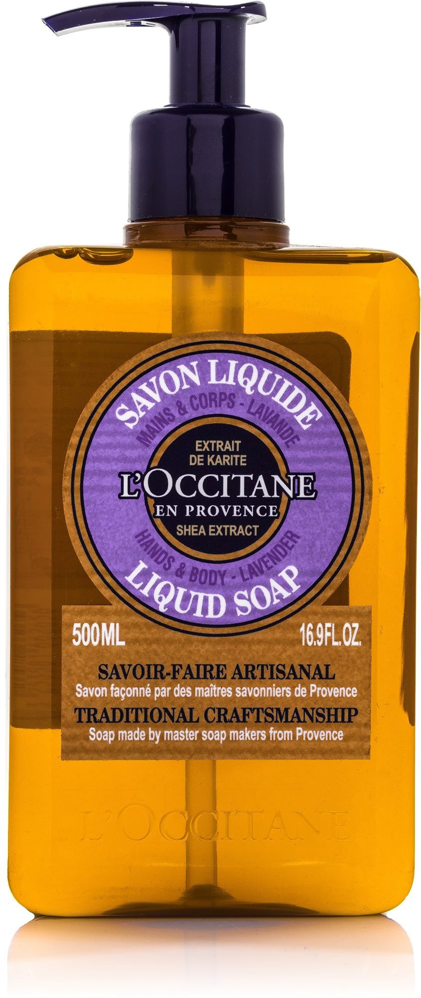 Tekuté mýdlo L'OCCITANE Bambucké máslo a Levandule má exkluzivní čistící účinky