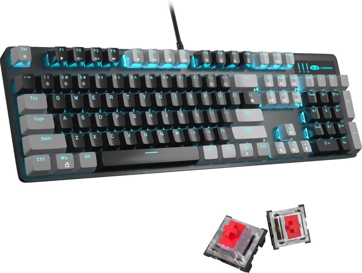 Gaming-Tastatur MageGee MK-STORM-B Mechanische Tastatur – US