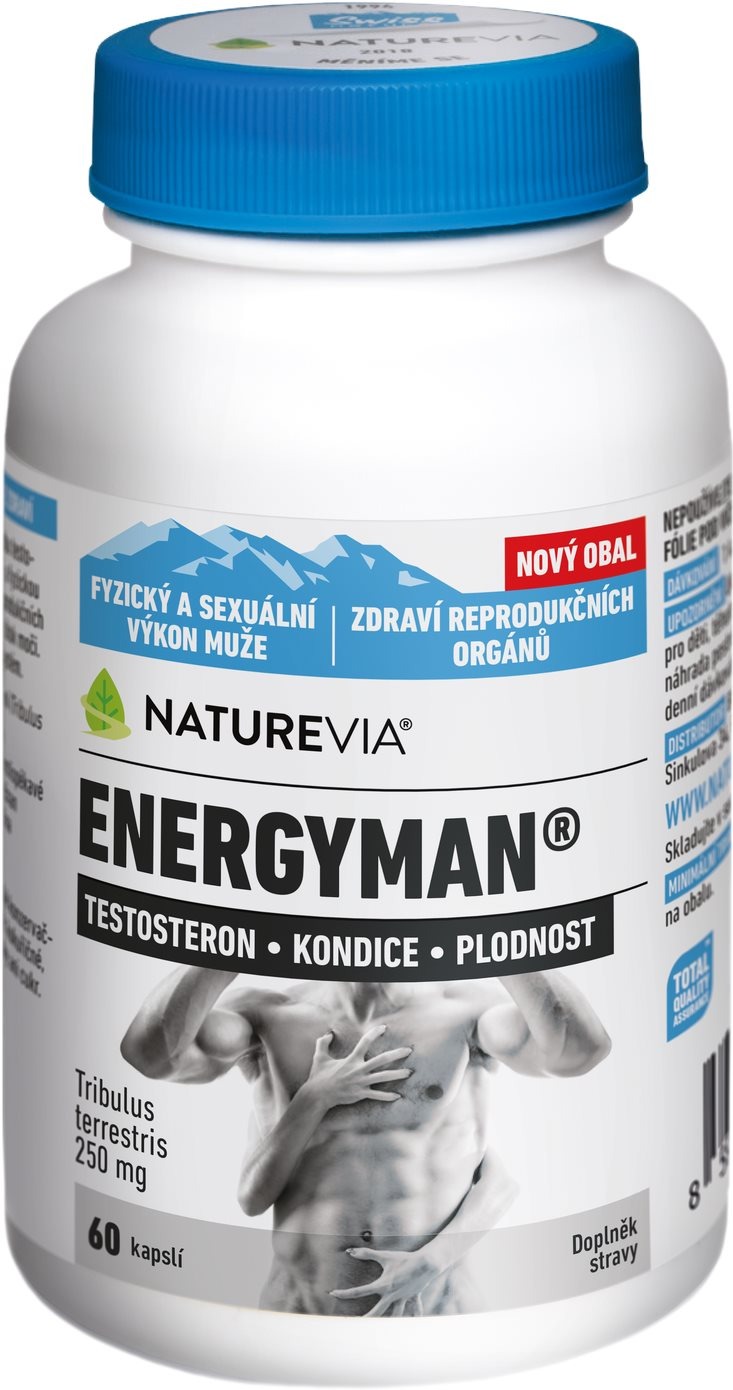 Doplněk stravy NatureVia Energyman 60 kapslí
