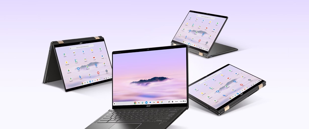 Laptop Acer Chromebook Plus Spin 714 Steel Gray kovový + USI Pen (CP714-1HN-59L1)