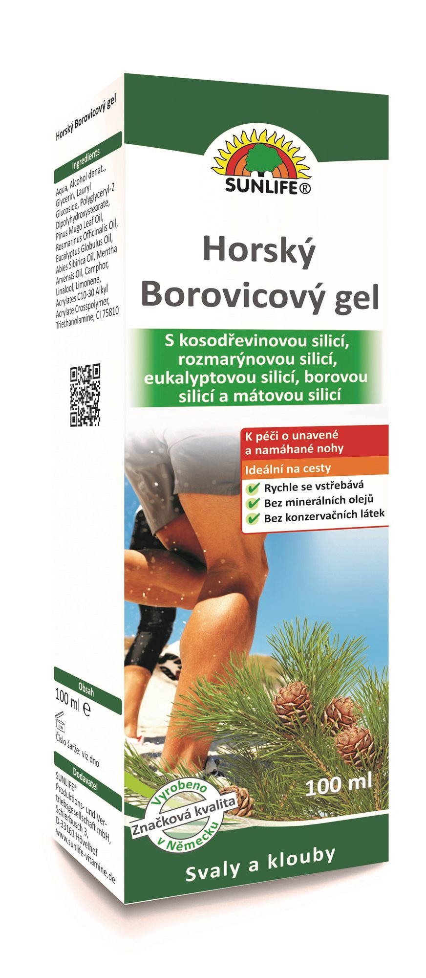 Tělový gel SUNLIFE horský borovicový gel 100 ml