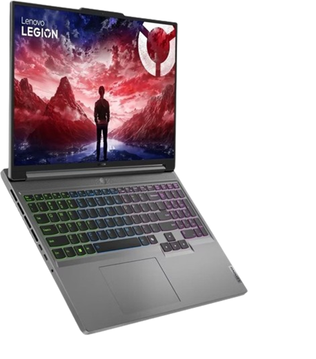 Herný laptop Lenovo Legion Slim 5 16AHP9 Luna Grey kovový + podložka pod myš