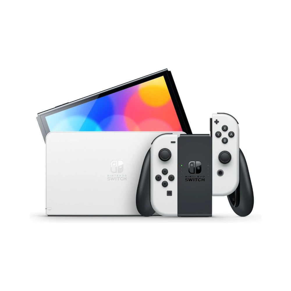 Herní konzole Nintendo Switch (OLED model) White + Mario Kart 8 Deluxe + 12M NSO