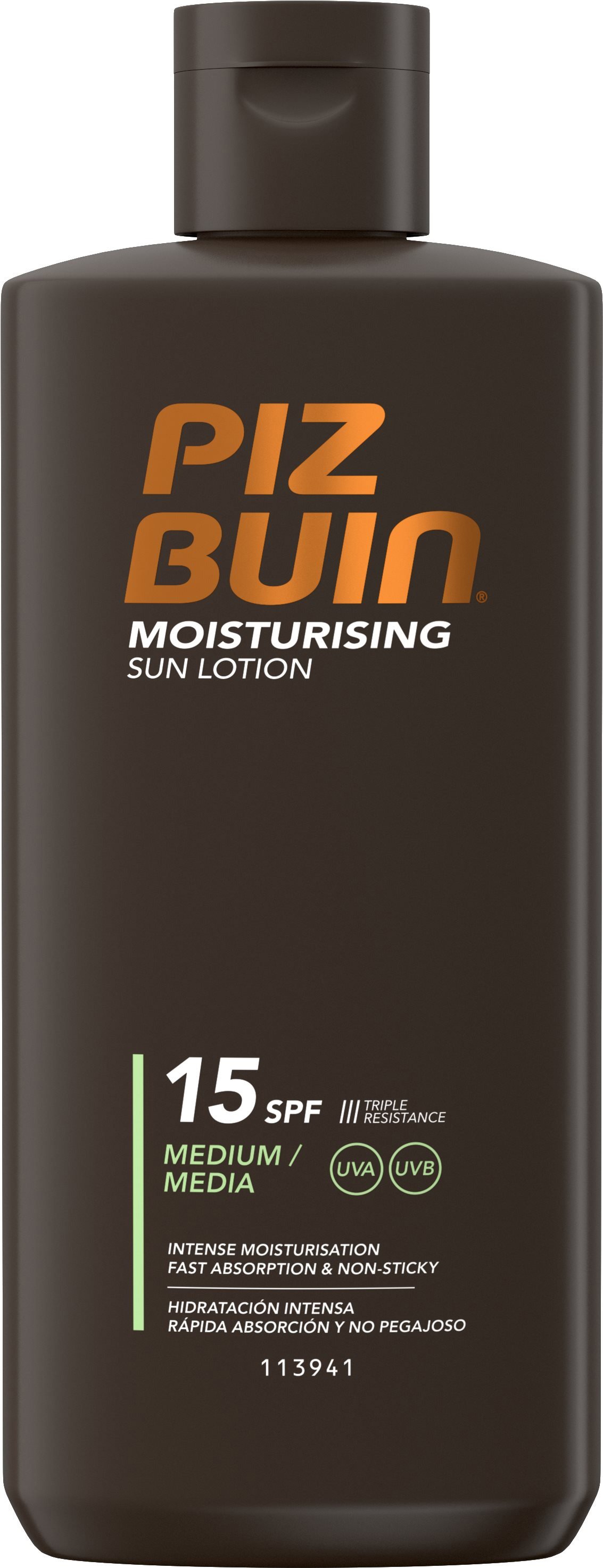 PIZ BUIN Moisturising Sun Lotion SPF15 je vhodný pro mastnou, normální, smíšenou, suchou a zralou pleť