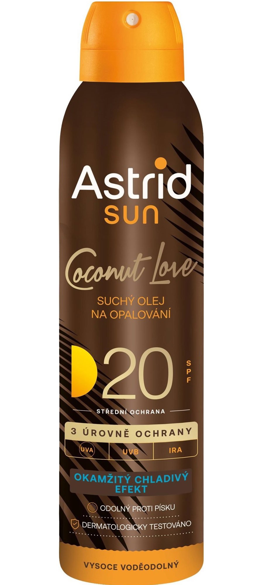 Opalovací olej ASTRID SUN Suchý olej na opalování SPF 20 150 ml
