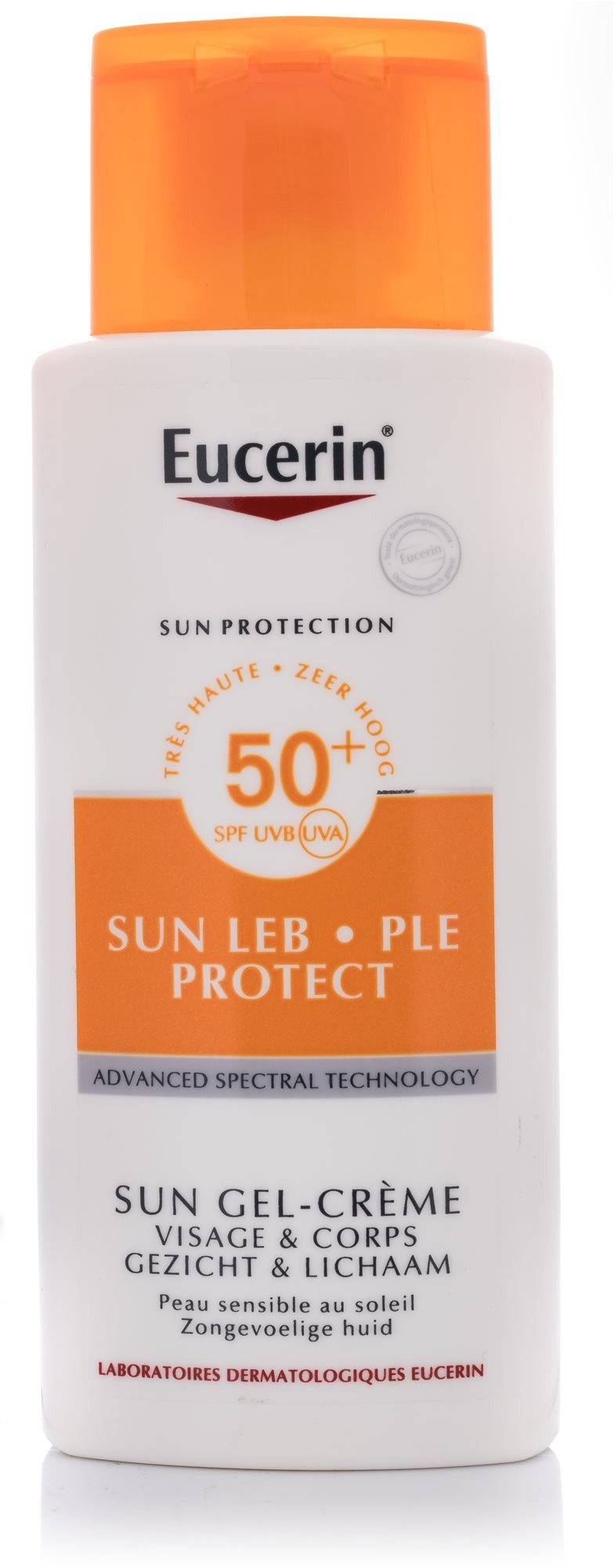Opalovací krém EUCERIN Sun Leb Protect Gel-Cream SPF50+ 150 ml