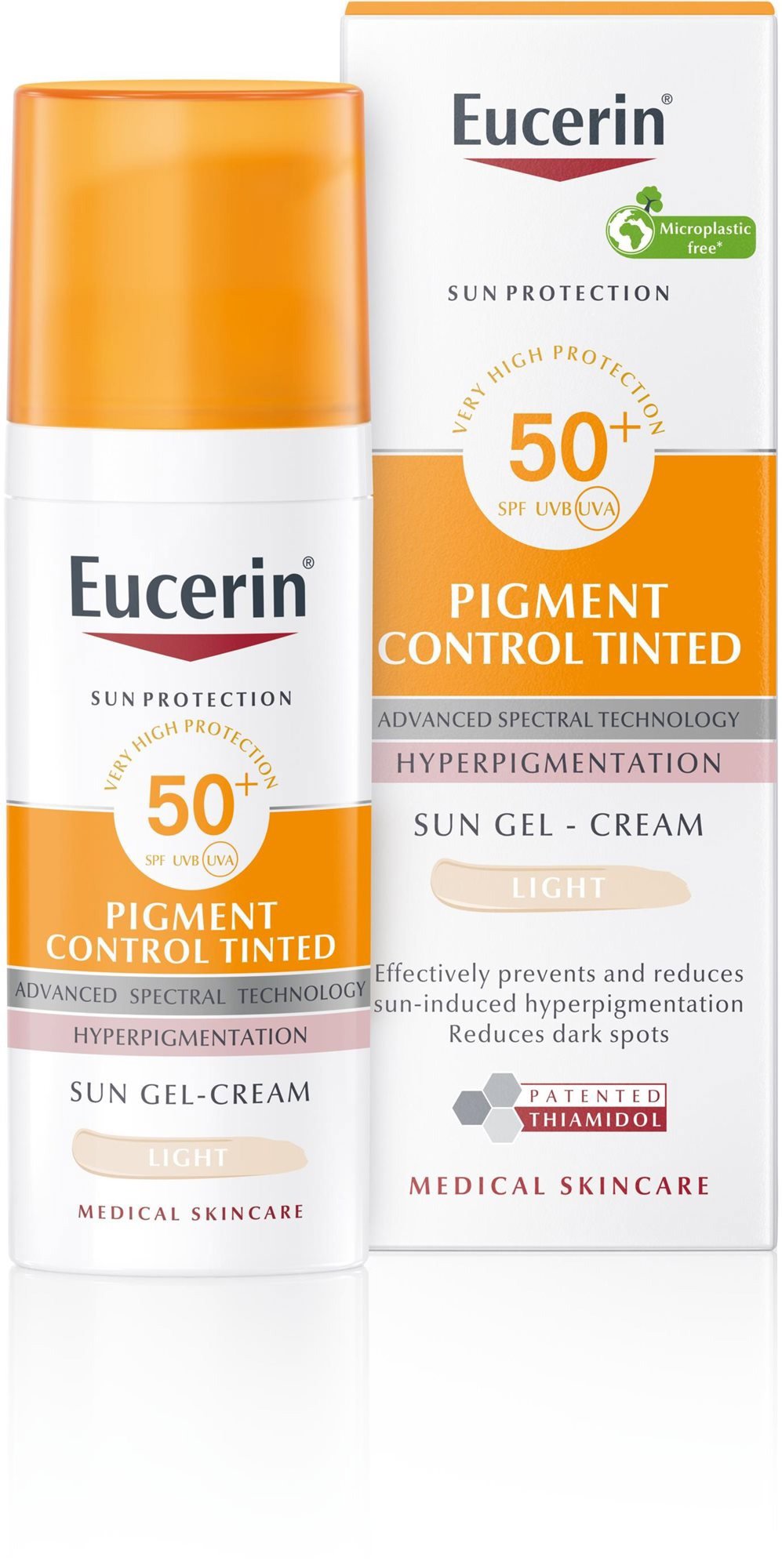 krém na opalovní EUCERIN Sun Pigment Control tónovaný světlý SPF50+