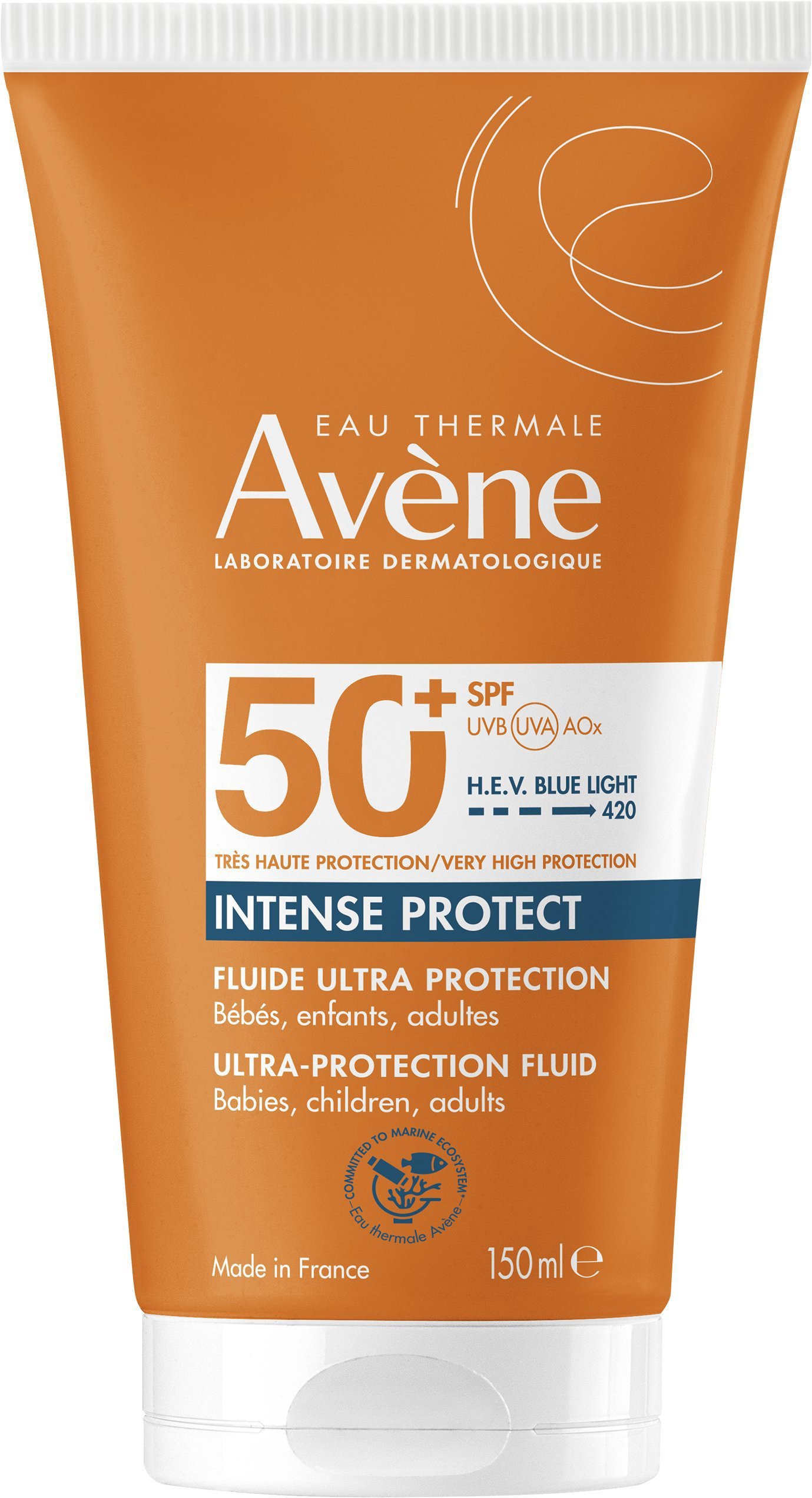 Opalovací krém AVENE Intense Protect Ultra fluid SPF50+