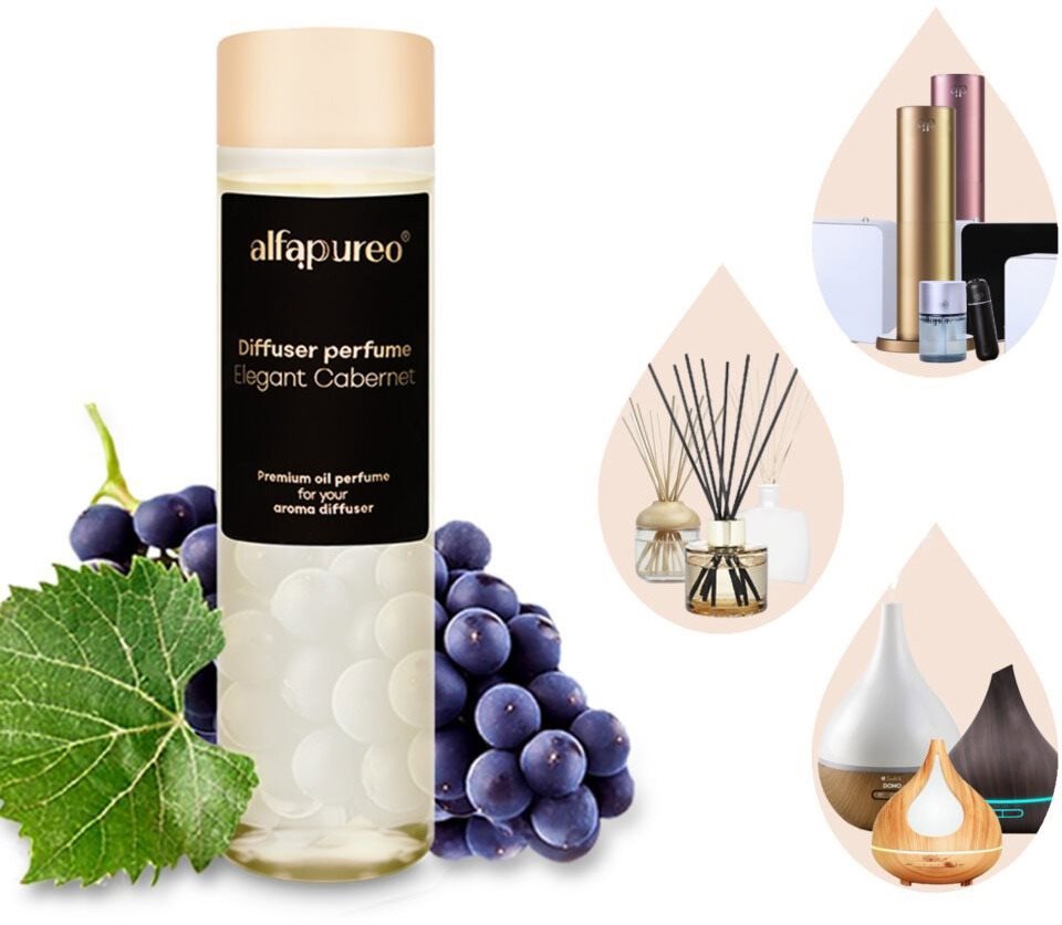 Náplň do difuzéru AlfaPureo olej Elegant Cabernet, 200 ml
