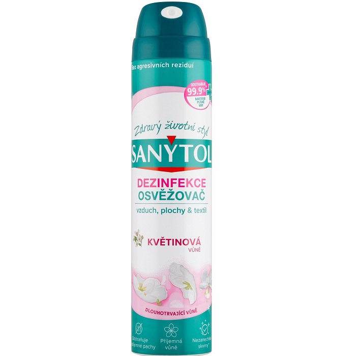 Osvěžovač vzduchu SANYTOL Dezinfekční osvěžovač vzduchu květinová vůně 300 ml