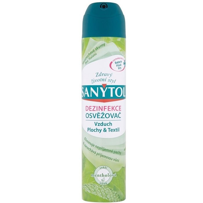 Osvěžovač vzduchu SANYTOL Dezinfekční osvěžovač vzduchu menthol 300 ml