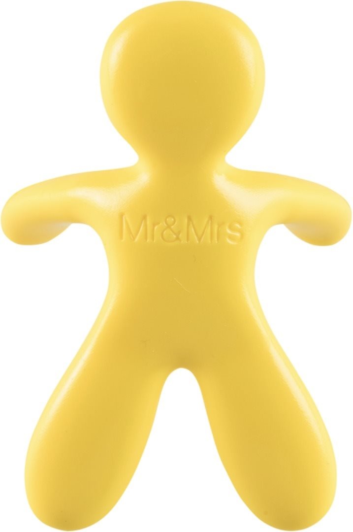 Vůně do auta Mr&Mrs Fragrance Cesare Vanilla Box (Yellow) se instaluje do výdechu klimatizace