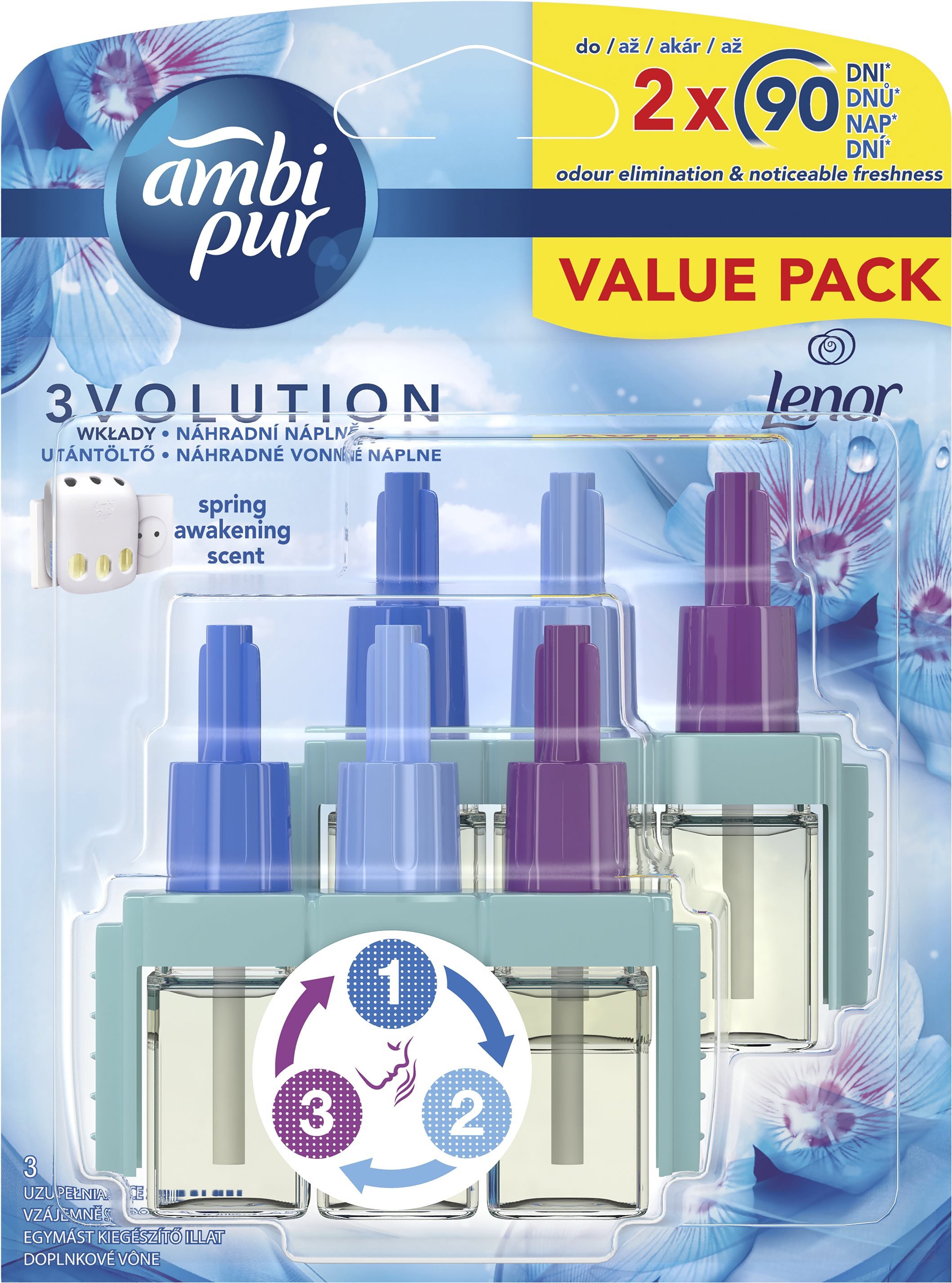 Osvěžovač vzduchu AMBI PUR 3Volution Spring Awakening náplň 2× 20 ml