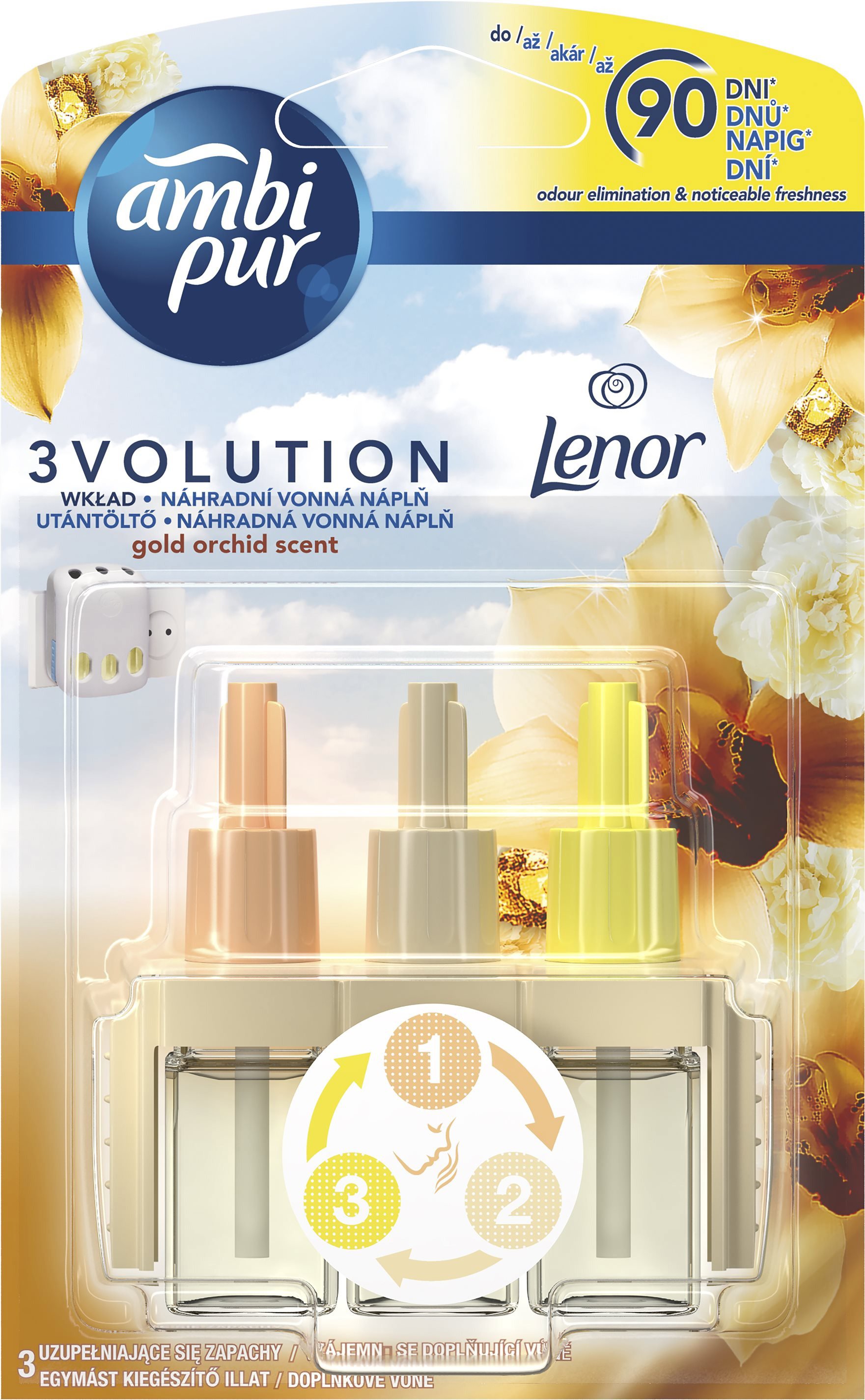 Osvěžovač vzduchu AMBI PUR 3Volution Gold Orchid náplň 20 ml