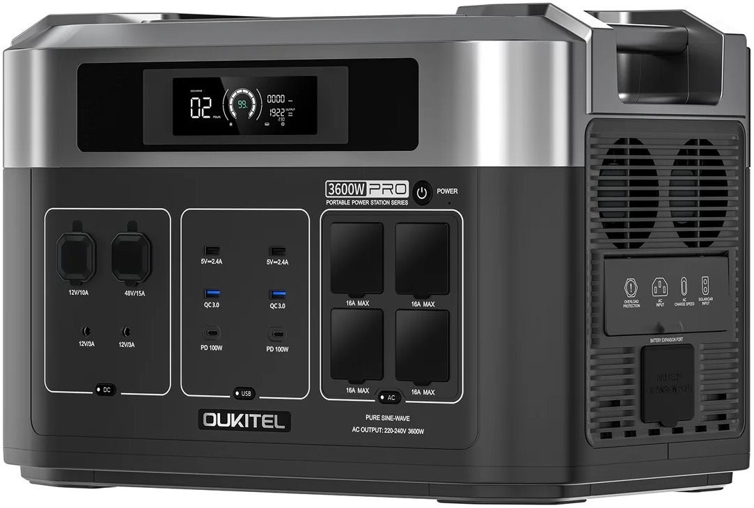 Nabíjecí stanice Oukitel 2048Wh 3600w expandable portable power station