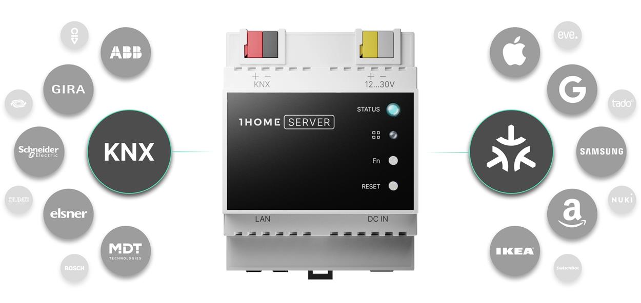 Centrálna jednotka smart domácnosti 1Home KNX server