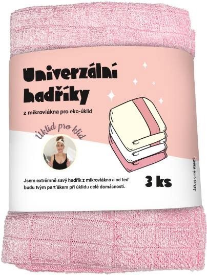 Úklid pro klid univerzální hadřík z mikrovlákna - 3 ks