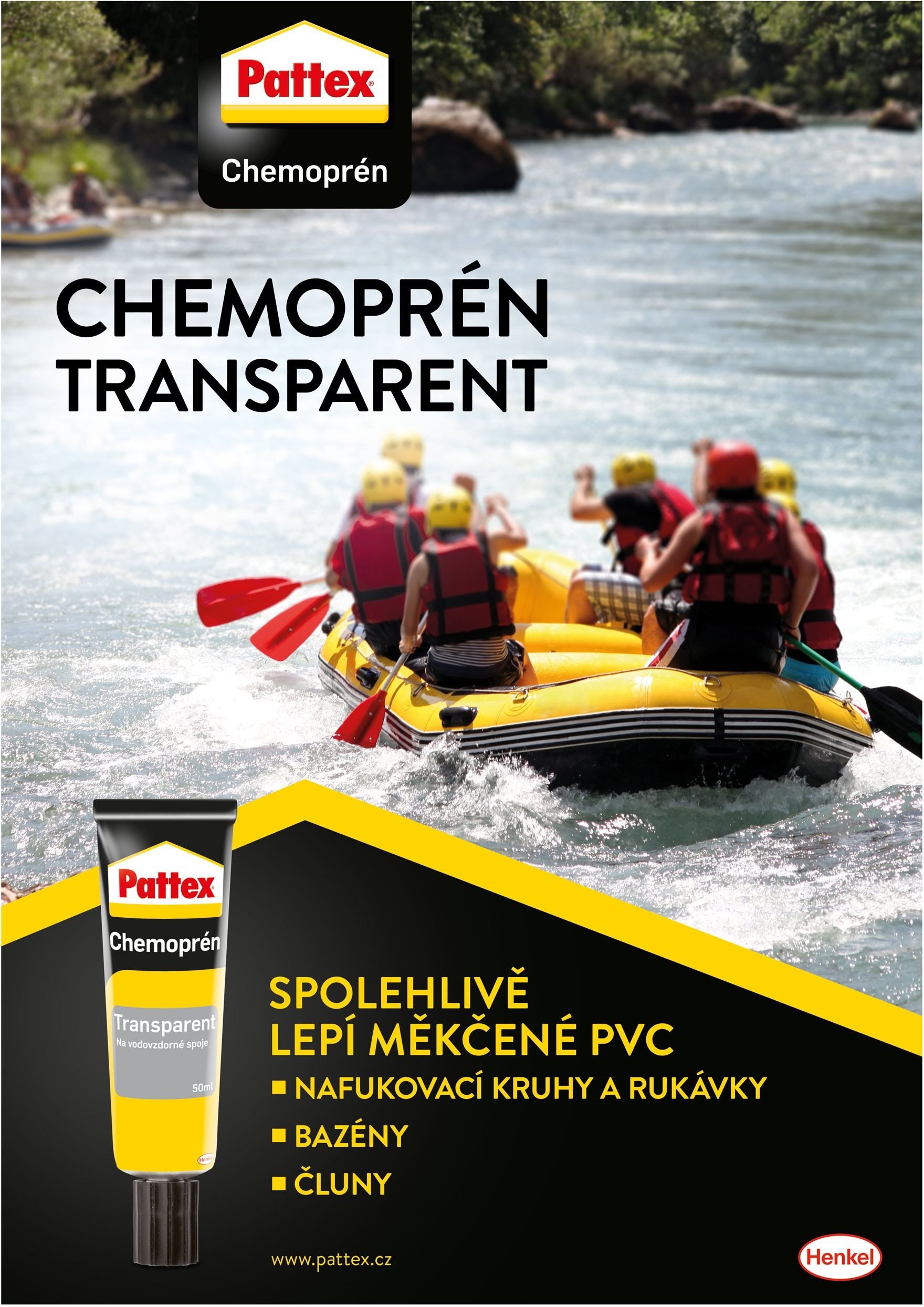 Lepidlo PATTEX Chemoprén Transparent