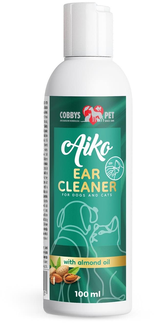 Cobbys Pet Aiko Ear Cleaner 100 ml, s mandlovým olejem