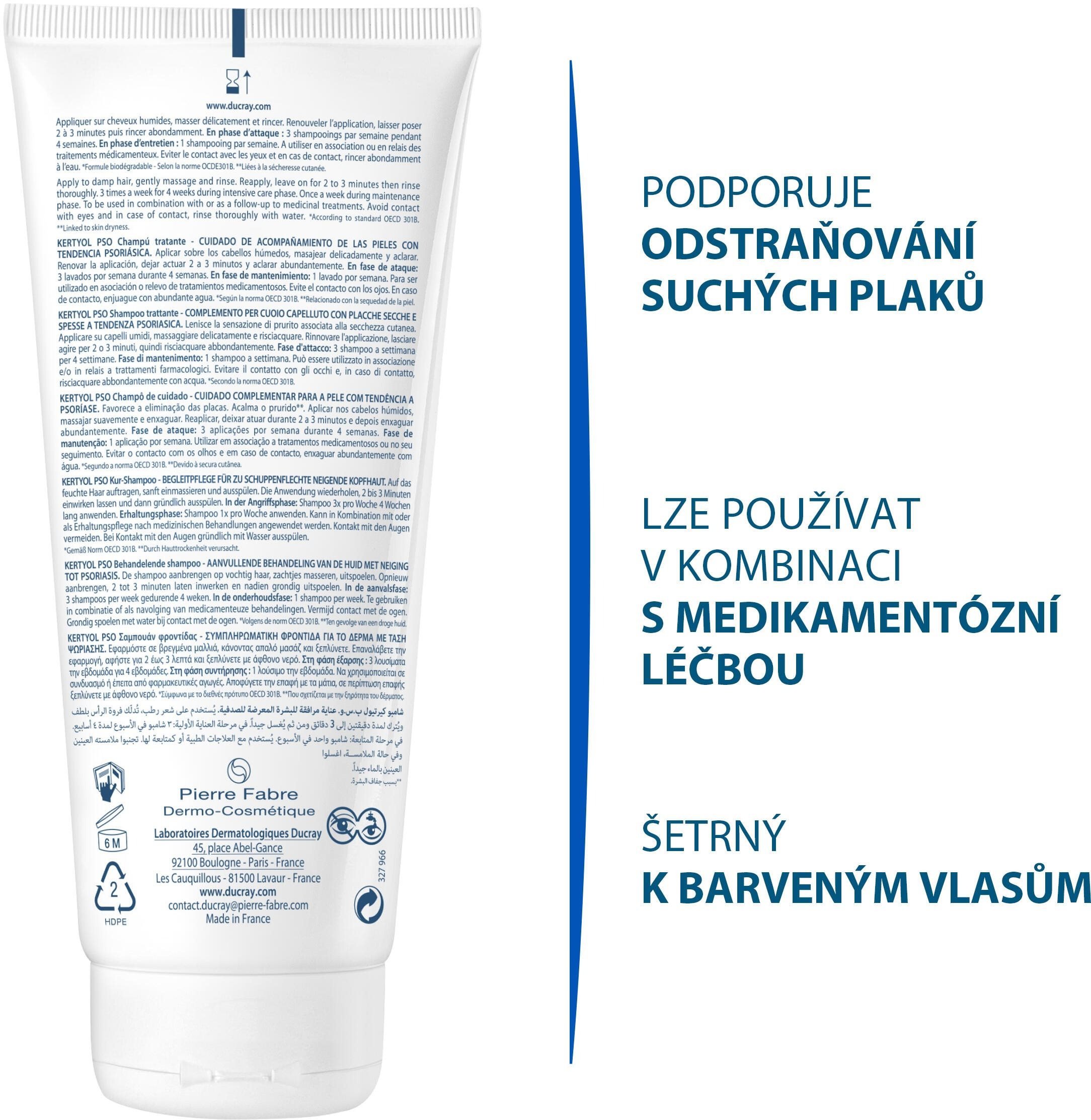 Šampon DUCRAY Kertyol PSO Rebalancing Shampoo 200 ml