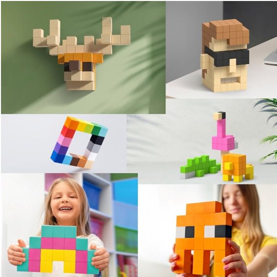 Pixio Voxart - Cubeheads - Redheads, Smart Pixel