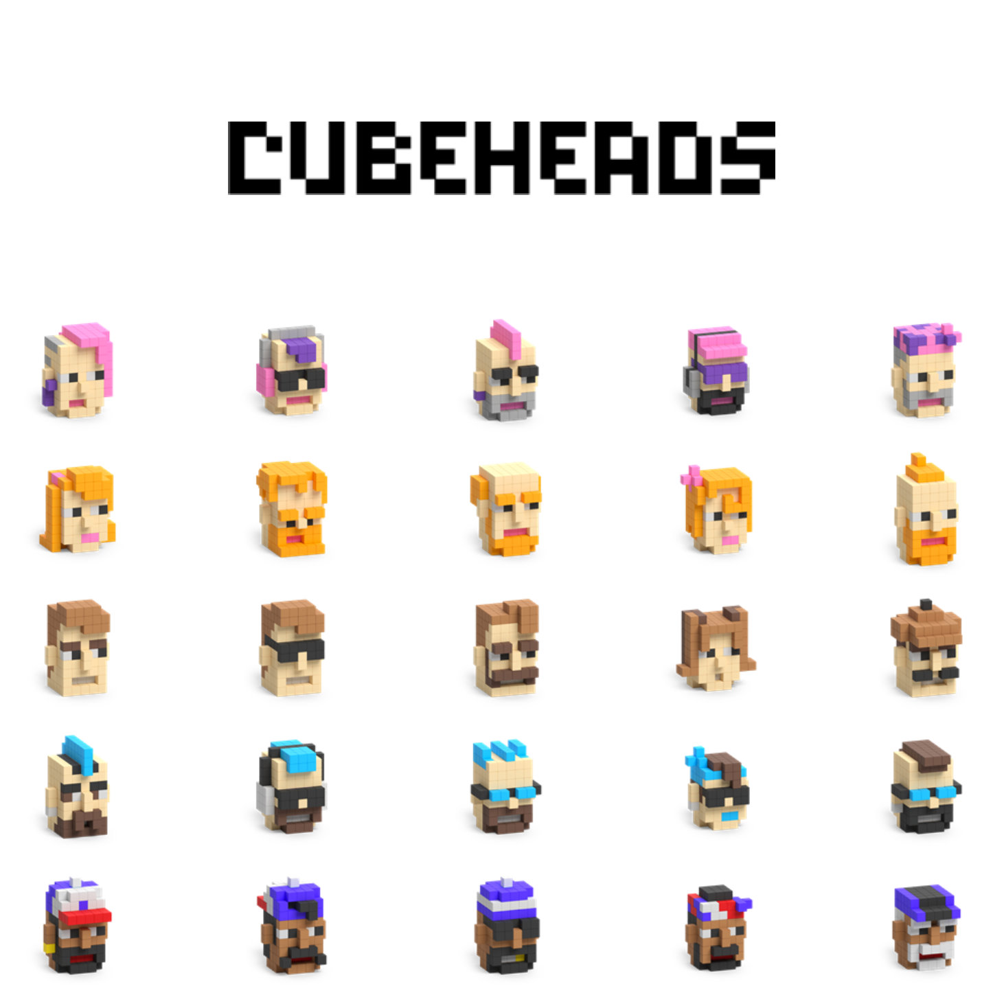 Pixio Voxart - Cubeheads - Redheads, Smart Pixel