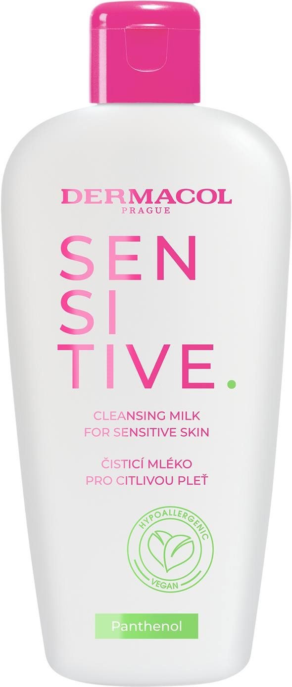 Čisticí mléko DERMACOL Sensitive šetrné pleťové mléko pro citlivou pleť 200 ml