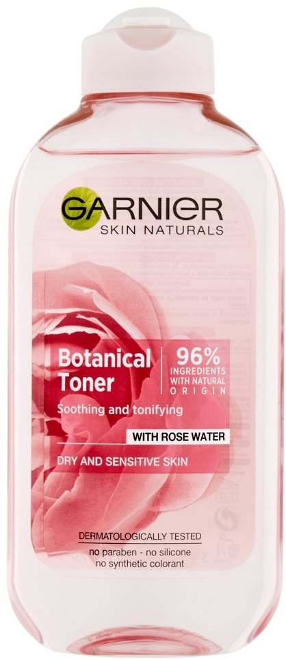 Pleťová voda GARNIER Botanical Toner Rose Water Sensitive Skin 200 ml