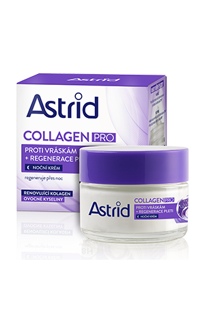 Pleťový krém ASTRID Collagen Pro Noční krém proti vráskám
