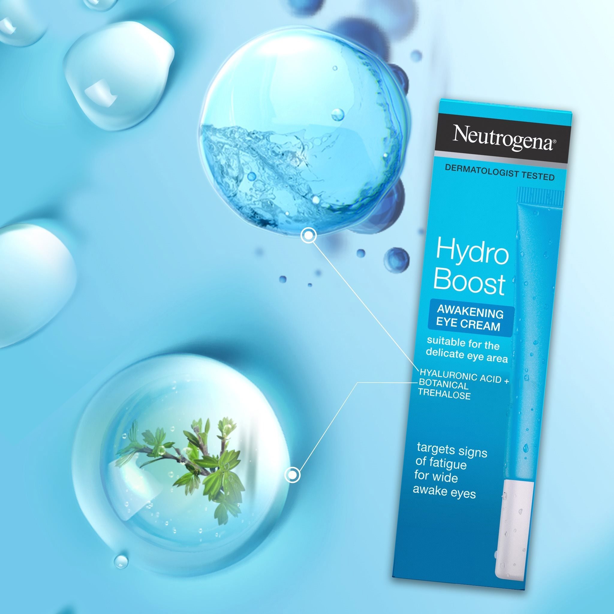 rozjasňujúcim očným krémom NEUTROGENA Hydro Boost Eye