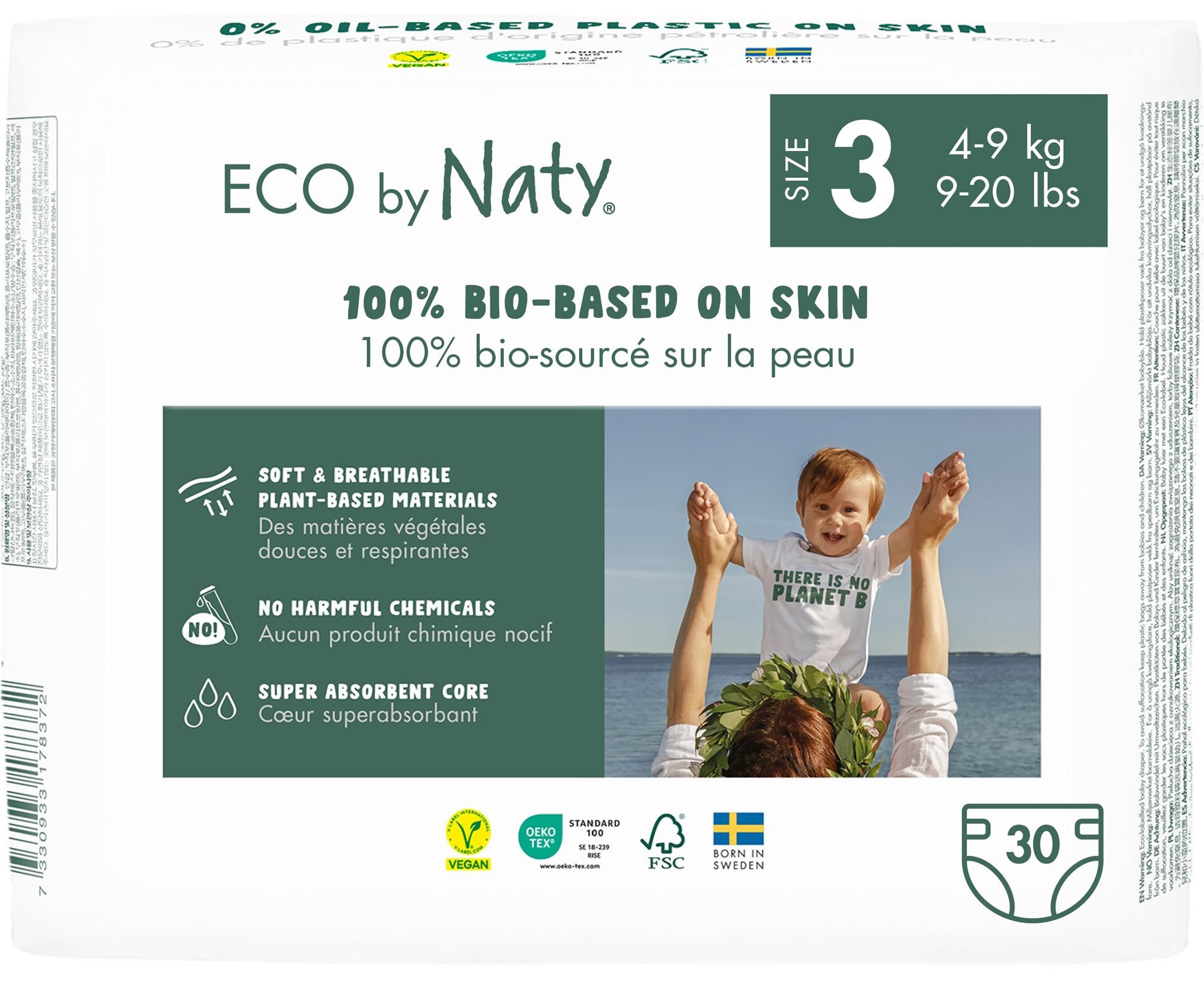 Eco diapers NATY Midi size 3 (30 pcs)