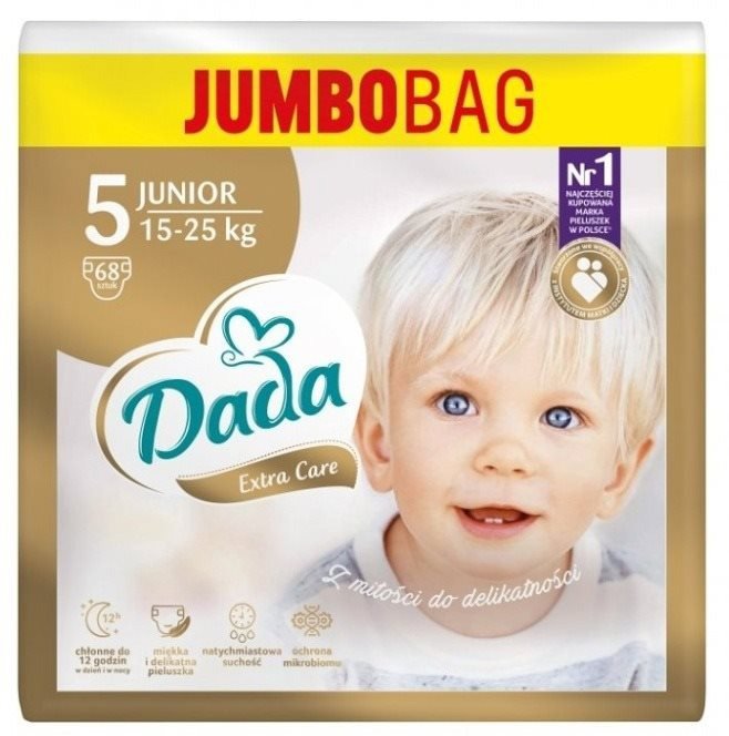 DADA Extra Care Junior Jumbo bag vel. 5 (68 ks)
