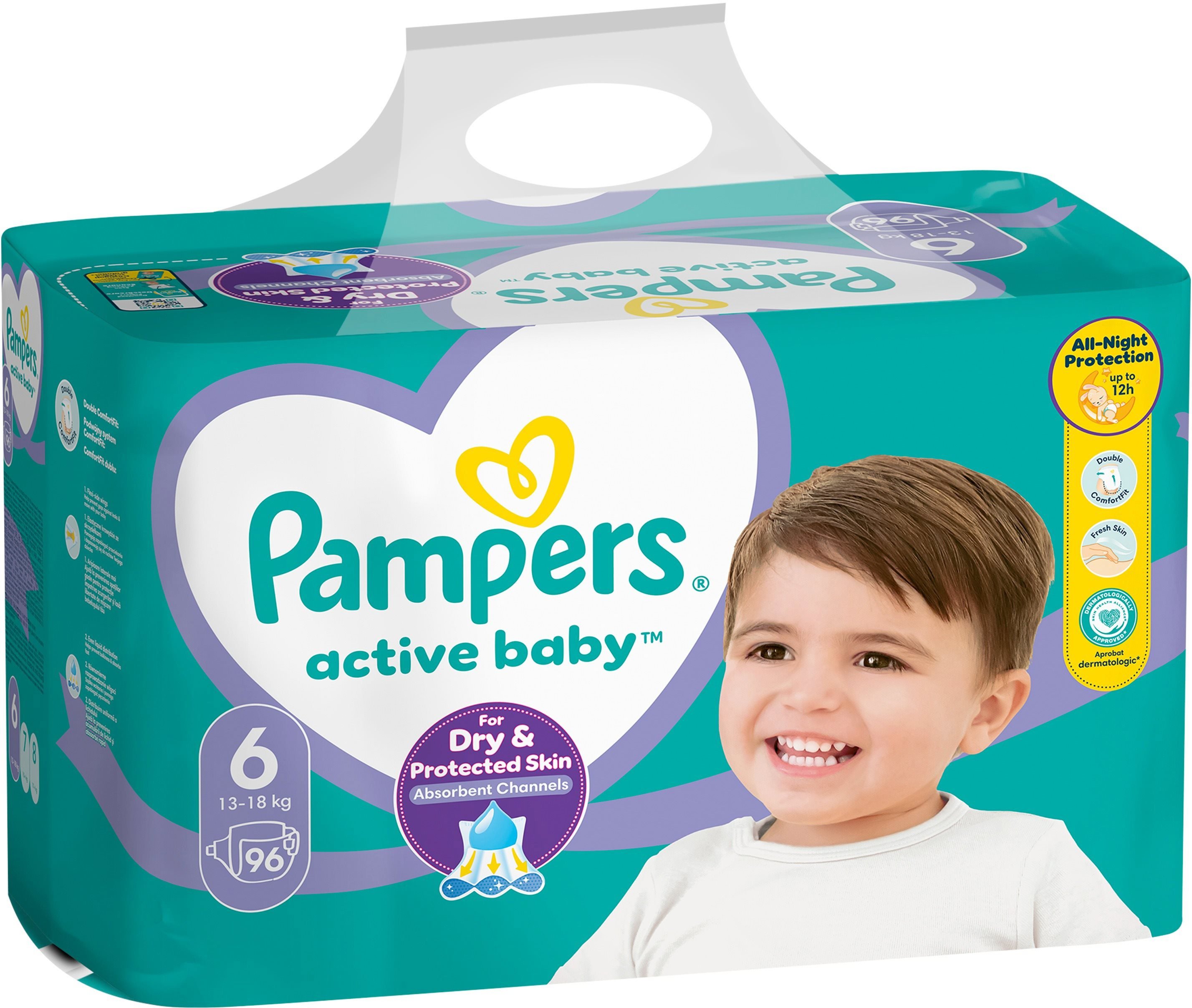 PAMPERS Active Baby vel. 6 (96 ks) - měsíční balení