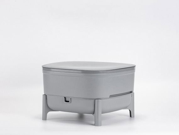 Vermicomposter PLASTIA Vermicomposter ECONOMY, 38 x 38 x 38 cm, grey recycled