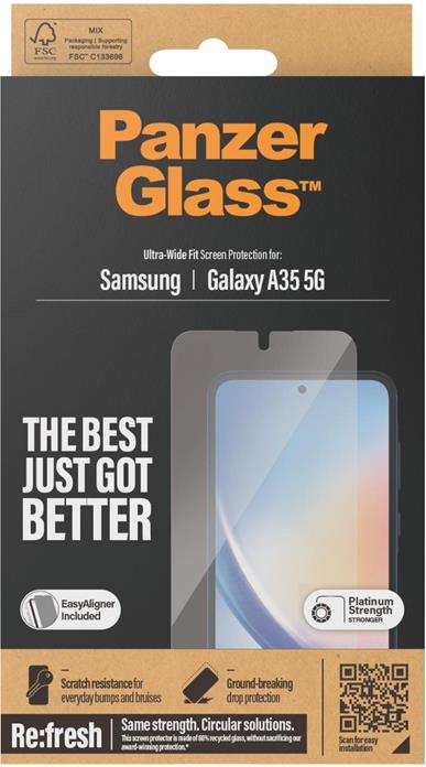 Ochranné sklo s inštalačným rámčekom PanzerGlass Samsung Galaxy A35 5G
