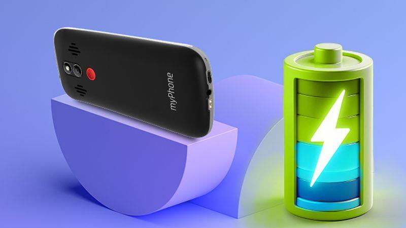 Telefon myPhone Halo 4 LTE Senior černý