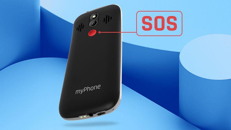Telefon myPhone Halo 4 LTE Senior černý