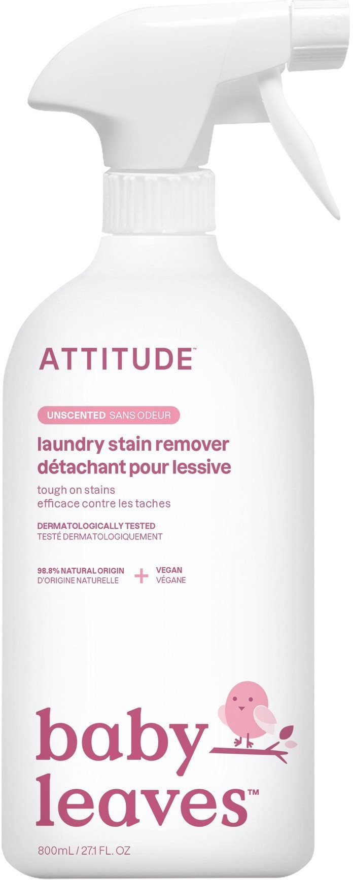 ATTITUDE-Odstranovač skvrn Nature+ na dětské prádlo 800 ml
