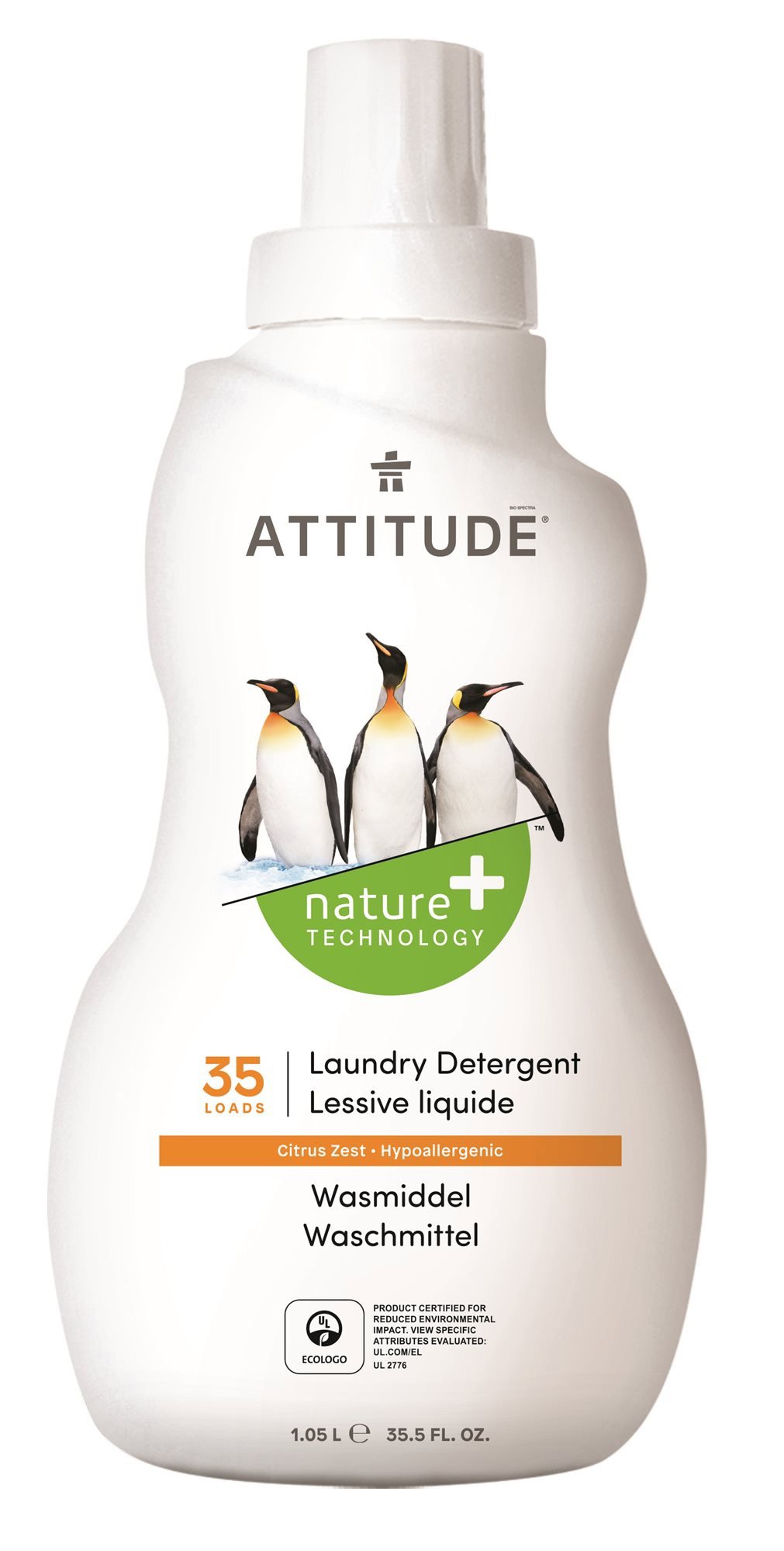 ATTITUDE-Prací gel s vůní citronové kúry 1,05 l