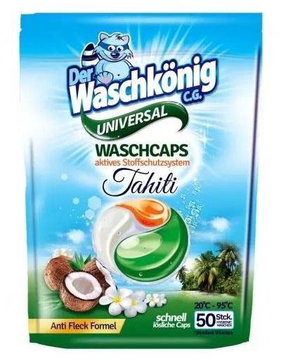 Kapsle na praní WASCHKÖNIG Triocaps Tahiti Universal 50 ks