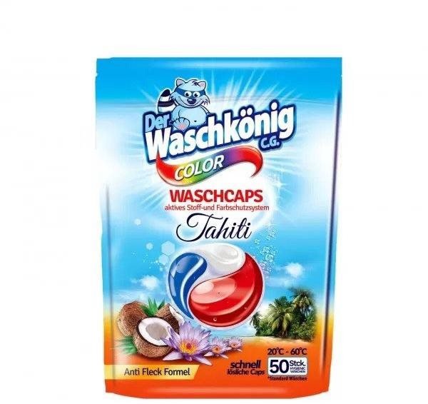 Kapsle na praní WASCHKÖNIG Color Tahiti 50 ks