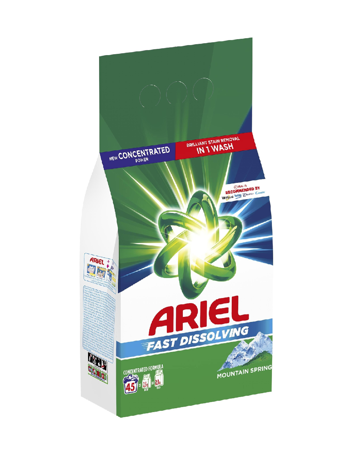 Prací prášok ARIEL Mountain Spring 2,47 kg (45 praní)