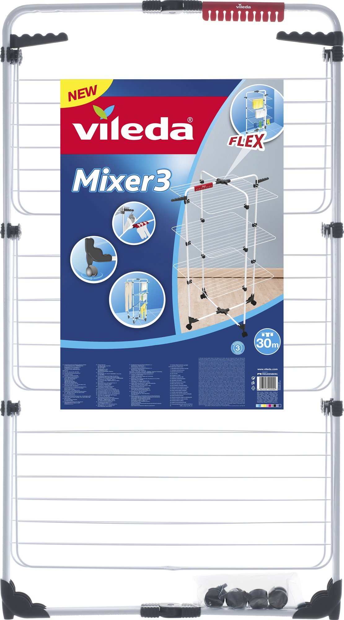 Sušák na prádlo VILEDA Mixer 3 30 m
