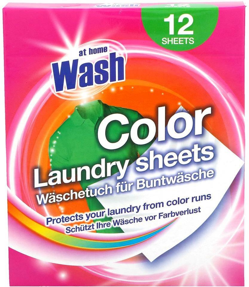 AT HOME WASH ubrousky do pračky Color 12 ks